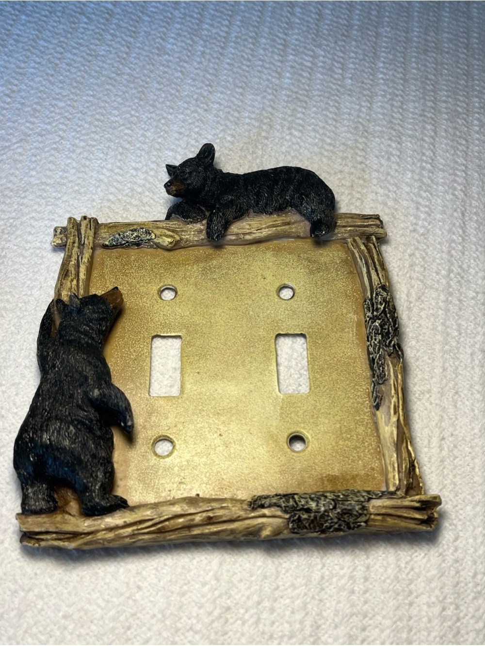 Black Bear Decorative Switch and Outlet Cover Set - Mountain Cabin Decor - Picture 2 of 8